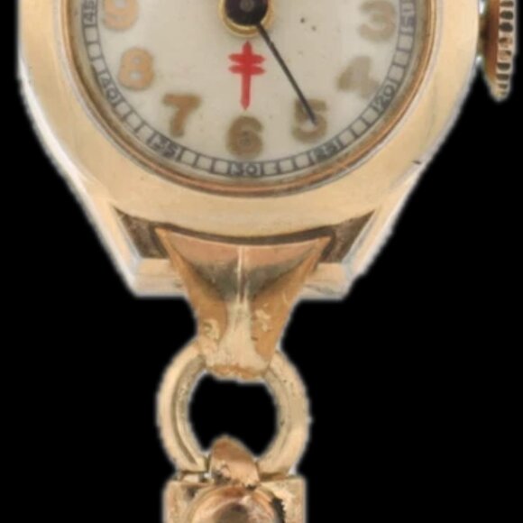 Vintage Croton WWII D-Day Cross of Lorraine Ladies Mechanical Wristwatch T3H